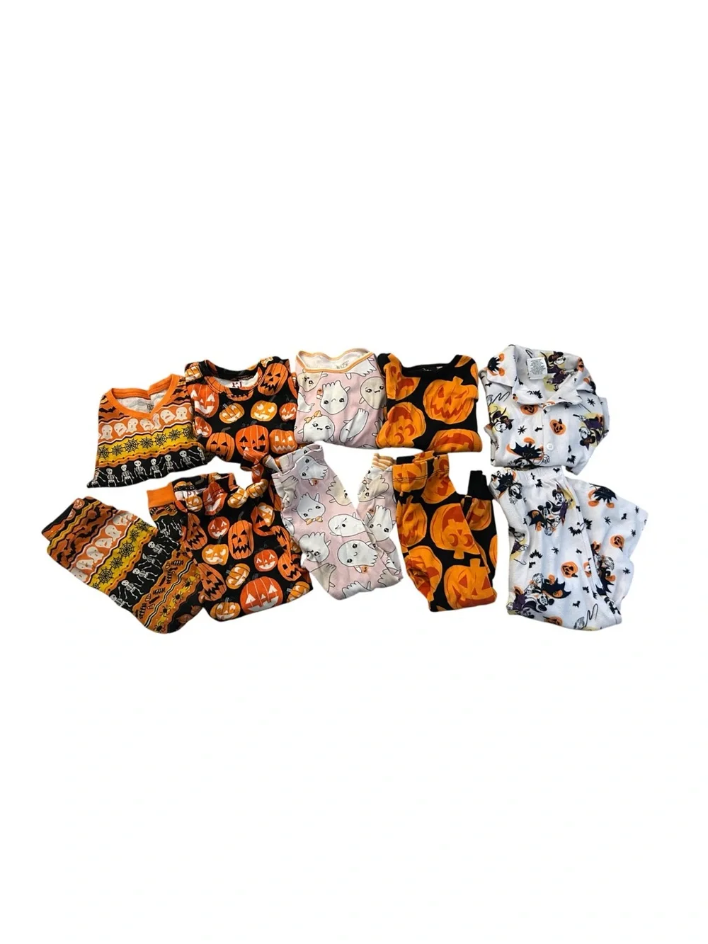 Toddler Girl Halloween Pumpkin Ghost Pajamas Leggings Bundle Box Size 2T/3T/4T